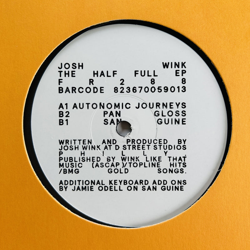 Josh Wink - The Half Full EP — front sleeve