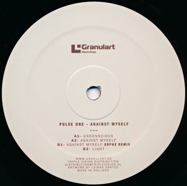 Pulse One - Against Myself — back sleeve