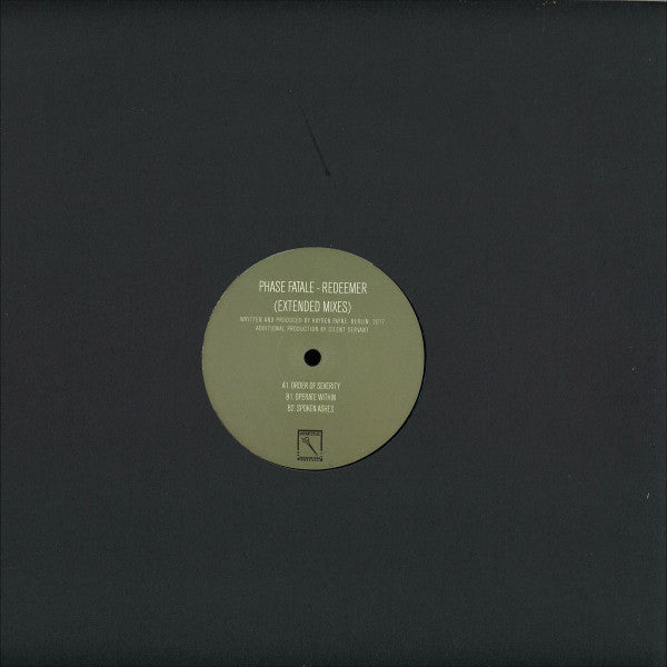 Phase Fatale - Redeemer (Extended Mixes) — back sleeve