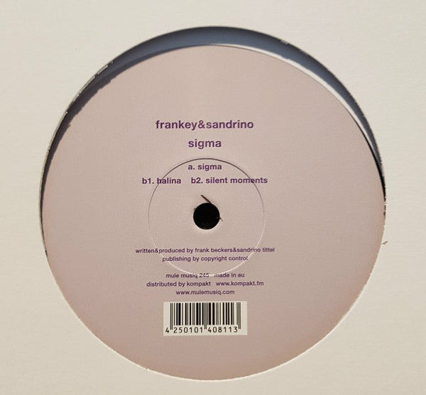 Frankey & Sandrino - Sigma — front sleeve