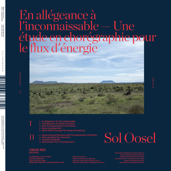 Sol Oosel - En Allégeance À L’Inconnaissable – Une Étude En Chorégraphique Pour Le Flux D’Énergie — front sleeve