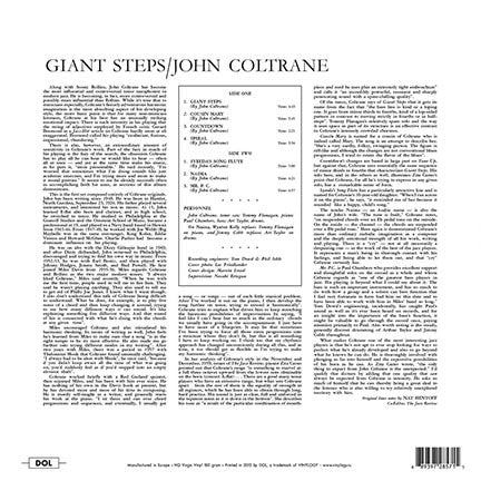 John Coltrane - Giant Steps — back sleeve
