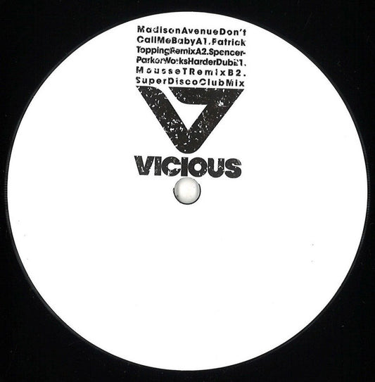 Madison Avenue : Don't Call Me Baby (12", Ltd, Promo)
