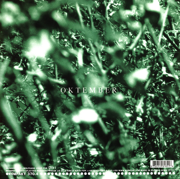 Gas - Oktember — back sleeve