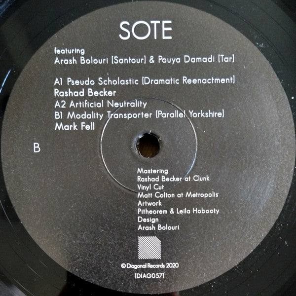 Sote - Parallel Persia Remixes — front sleeve