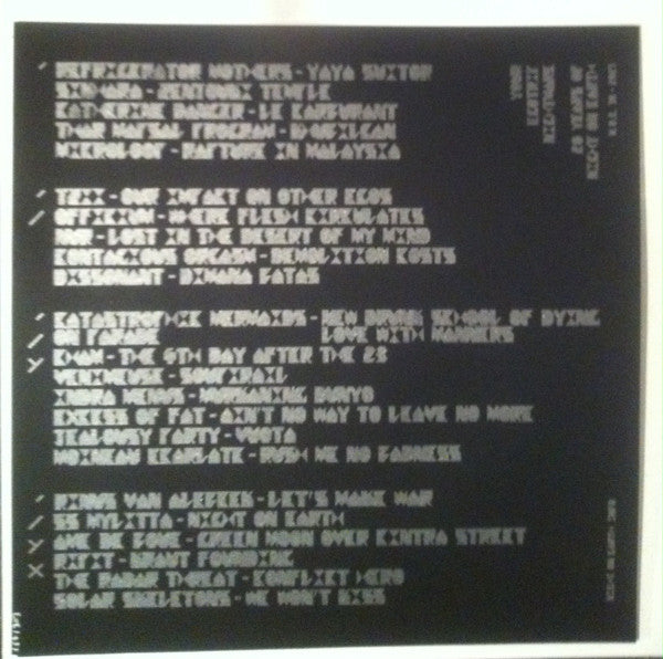 Various - 20 Years Of Night On Earth : Your Egotrip's Nightmare — back sleeve