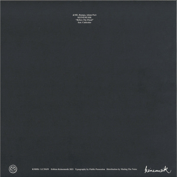 &Me, Rampa, Adam Port Feat. Cubicolor - Before The Flood — back sleeve