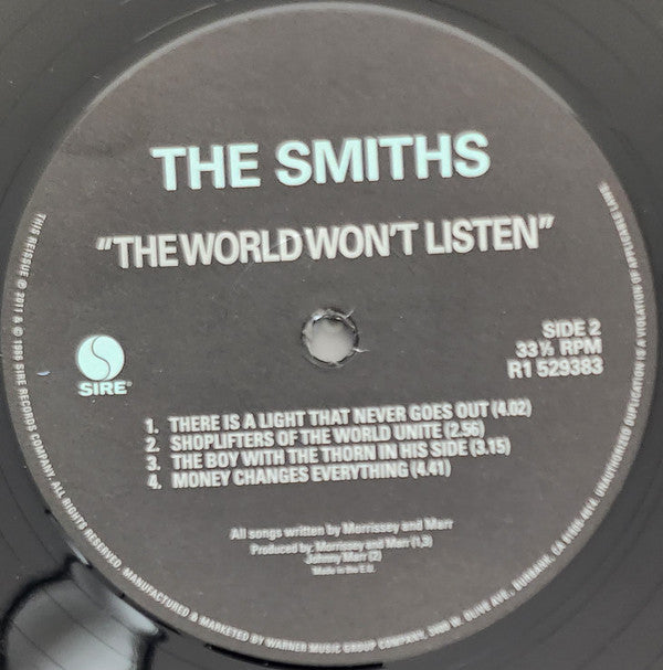 The Smiths : The World Won't Listen (LP, Comp, RE)