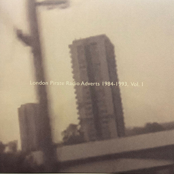 No Artist - London Pirate Radio Adverts 1984-1993, Vol. 1 — front sleeve
