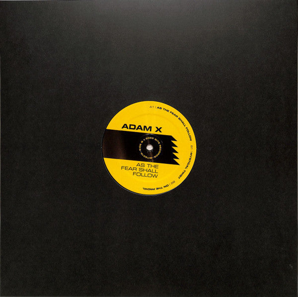 Adam X - As The Fear Shall Follow — back sleeve