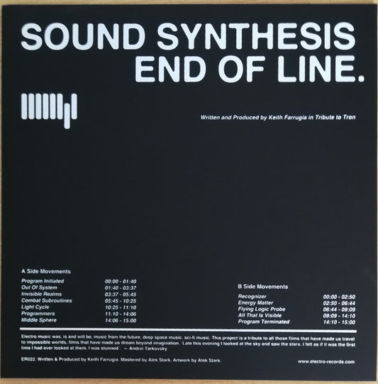 Sound Synthesis : End Of Line (12", Mixed, Vio)
