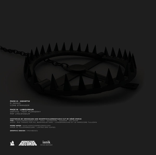 Dj Asmatik / Laboureur - Untitled — back sleeve