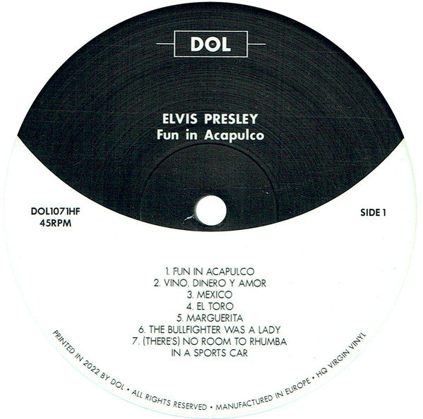 Elvis Presley : Fun In Acapulco (LP, Album, RE, Tra)