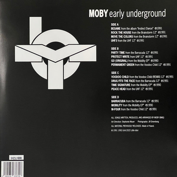 Moby - Early Underground — back sleeve