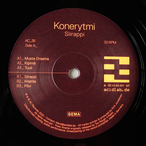 Konerytmi - Siirappi — front sleeve