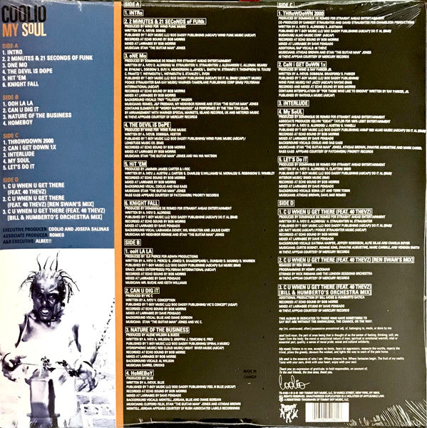 Coolio - My Soul (25th Anniversary) — back sleeve