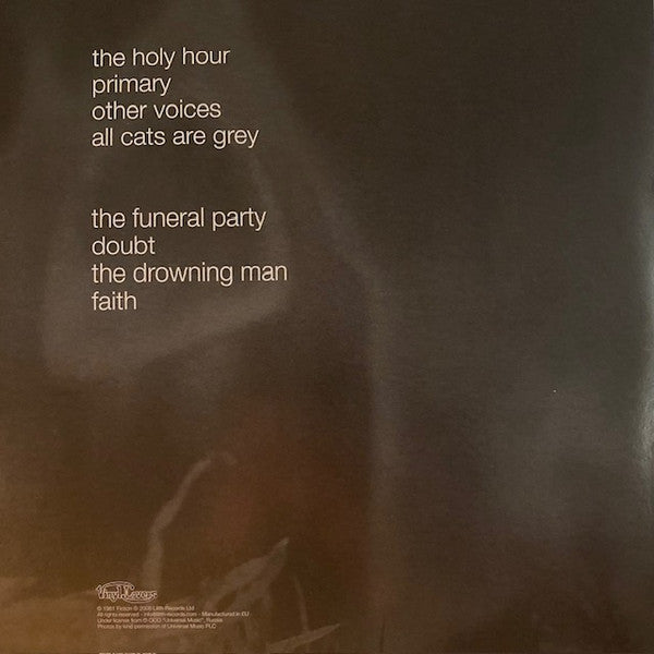 The Cure - Faith — back sleeve