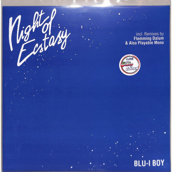 Blu-I Boy - Night Of Ecstasy — front sleeve