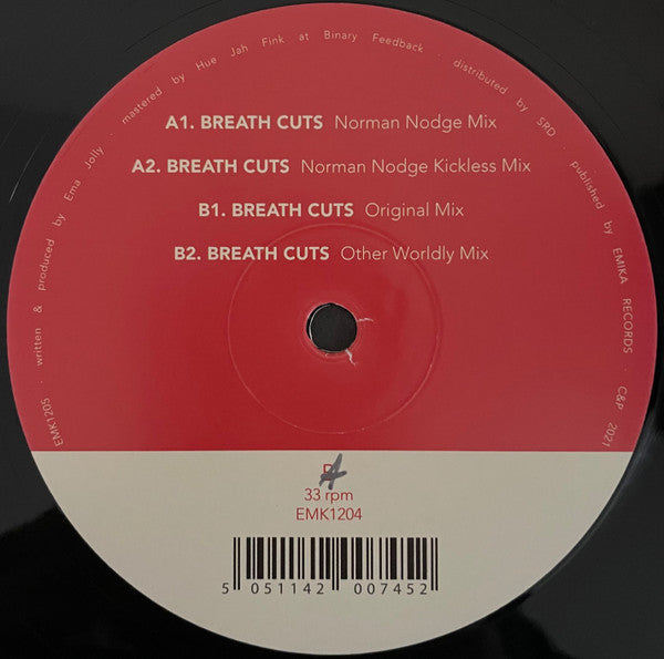 Emika - Breath Cuts — back sleeve