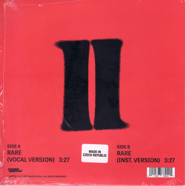 Nas - Rare — back sleeve