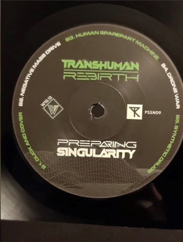 Transhuman Rebirth - Preparing Singularity — back sleeve