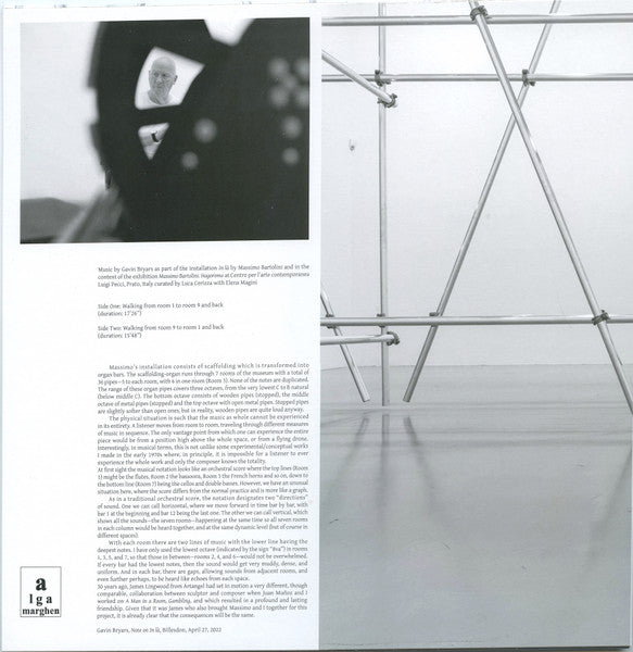 Gavin Bryars, Massimo Bartolini - In Là — front sleeve