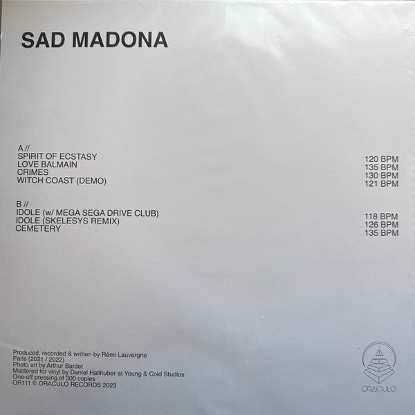 Sad Madona - Dramatic Dance — back sleeve