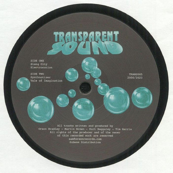 Transparent Sound - Slang City — back sleeve