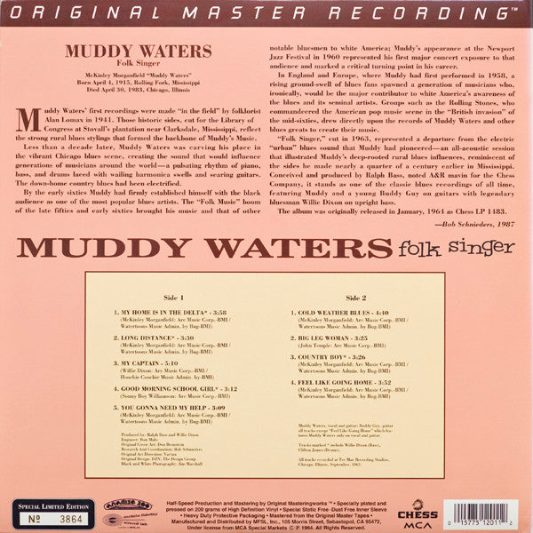 Muddy Waters - Folk Singer — back sleeve