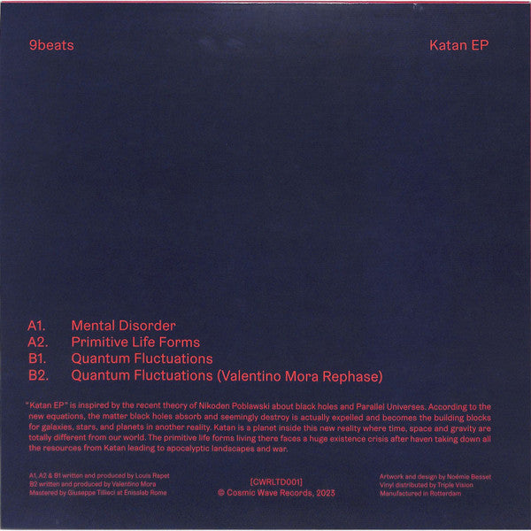 9beats : Katan EP (12", EP, Whi)