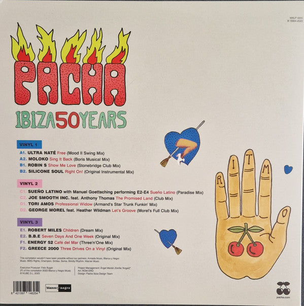 Various - Pacha Ibiza 50 Years — back sleeve