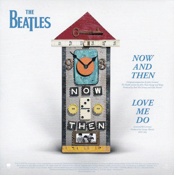 The Beatles - Now And Then / Love Me Do — back sleeve
