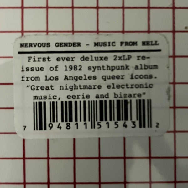 Nervous Gender - Music From Hell — back sleeve