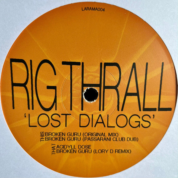 Rig Thrall - Lost Dialogs — front sleeve