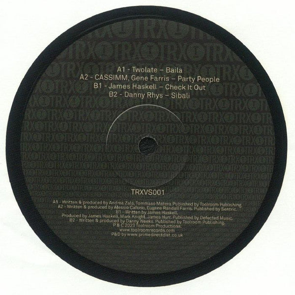 Various - Toolroom Trax Sampler Vol. 1 — back sleeve