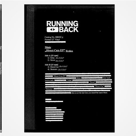 Mute (2) : Direct Cuts (Redux) (12", EP)