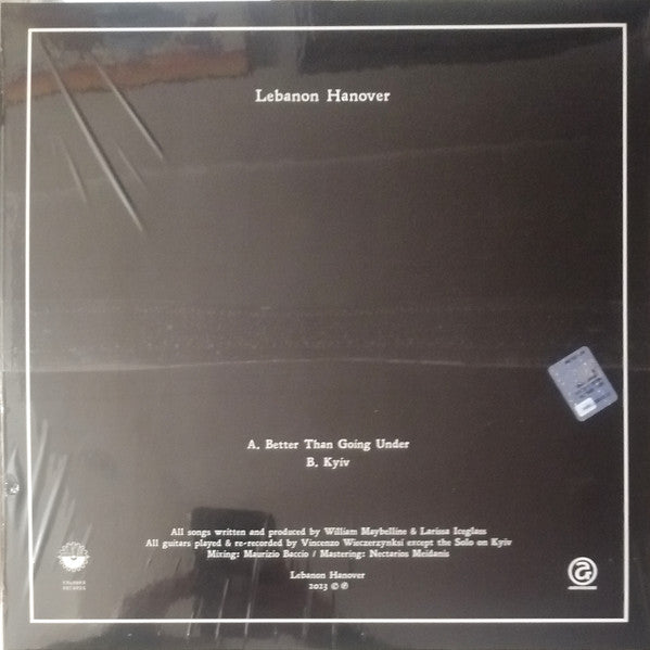 Lebanon Hanover - Better Than Going Under b/w Kyiv — back sleeve