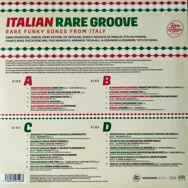 Various - Italian Rare Groove — back sleeve