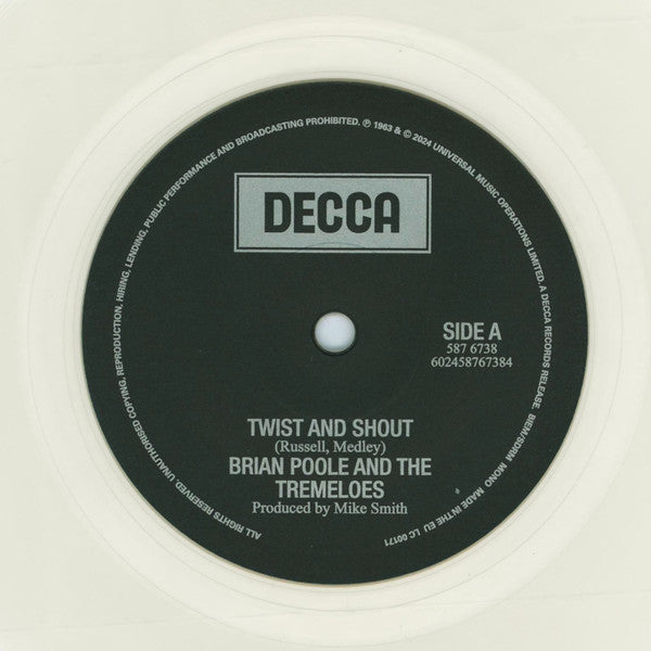Brian Poole & The Tremeloes : Twist And Shout (7", RSD, Single, Ltd, Cle)