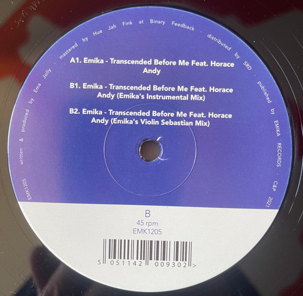 Emika Feat. Horace Andy : Transcended Before Me (12", RSD, Single, Ltd, S/Edition)