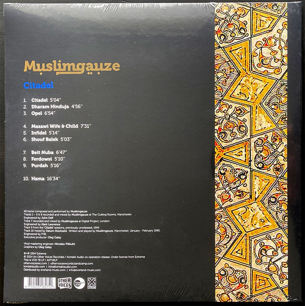 Muslimgauze - Citadel — back sleeve