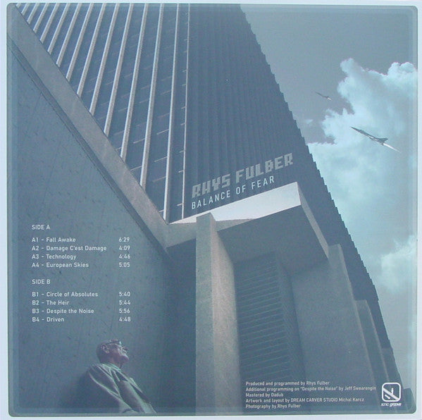 Rhys Fulber - Balance Of Fear — back sleeve