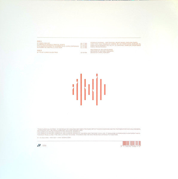 Federico Durand - Té De Flores Silvestres — back sleeve