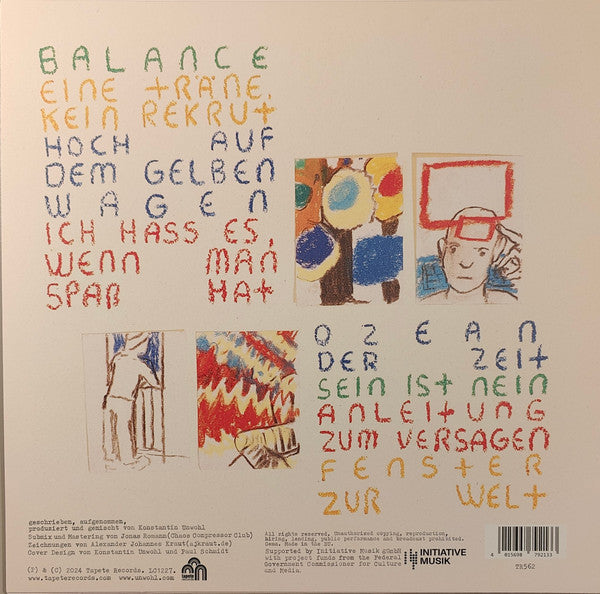 Konstantin Unwohl - Neuer Wall — back sleeve