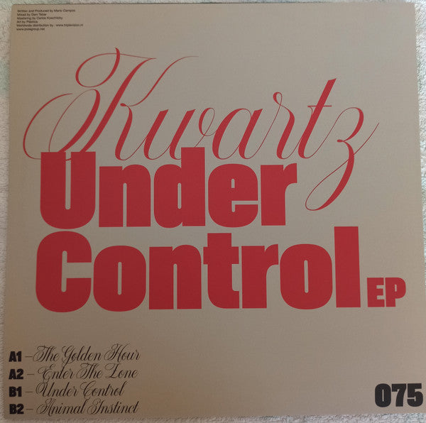 Kwartz - Under Control EP — back sleeve