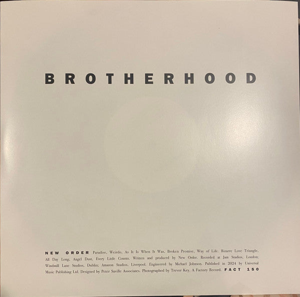 New Order : Brotherhood (LP, Album, RE, RM, 180 + CD, Album, RE, RM + 2xDVD)