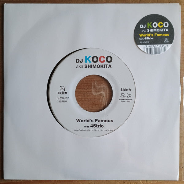 DJ Koco A.K.A. Shimokita Feat. 45 Trio - World's Famous — front sleeve