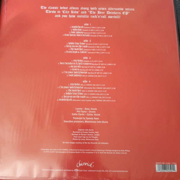 Motörhead - Motörhead — back sleeve