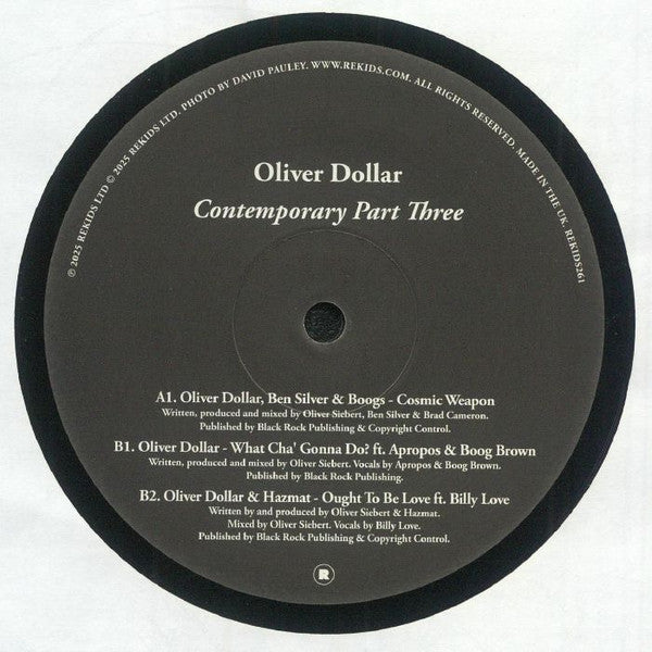 Oliver $ - Contemporary Part Three — front sleeve