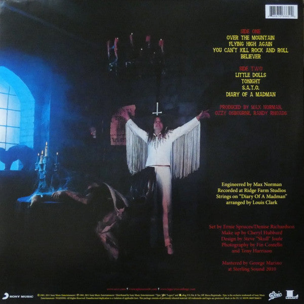 Ozzy Osbourne - Diary Of A Madman — back sleeve